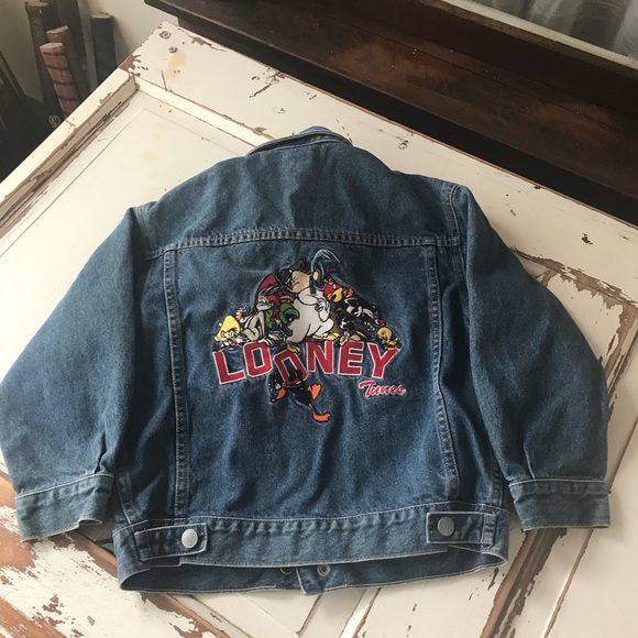 looney tunes denim jacket